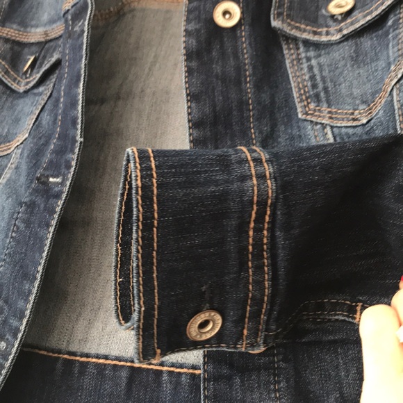 NWOT dark denim jean jacket size S Maurice’s - Picture 3 of 7